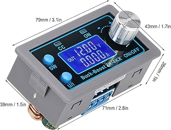 Amazon.co.jp: 調整可能な安定化電源 CC-CV 0.5-30V 4A 5V 6V 12V 24V